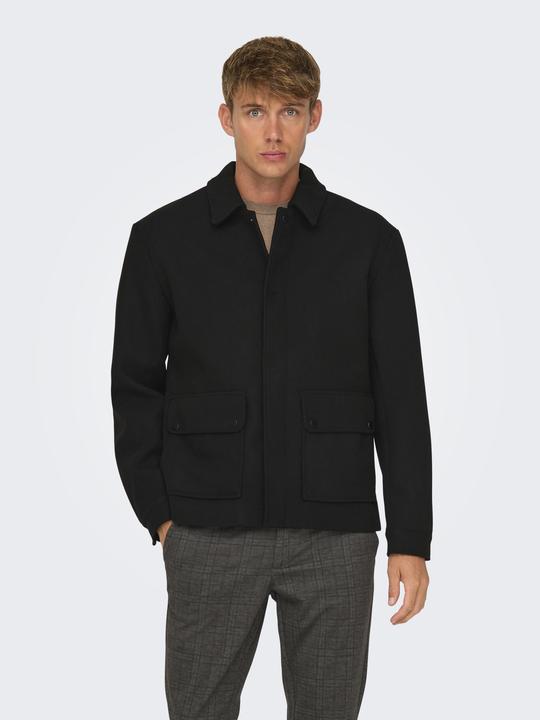 Actual product image Only & Sons Fly-away collar cuffs with button jacket jacket (XXL)