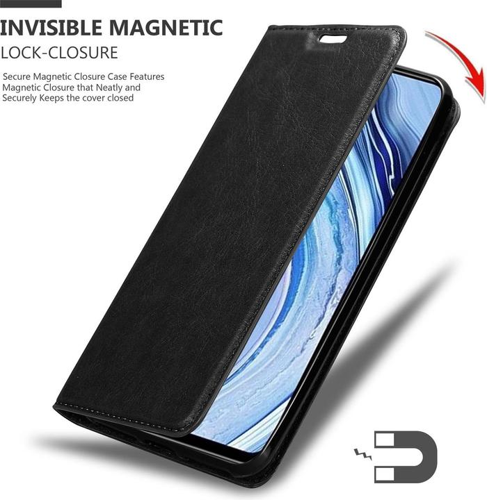 Produktbild Cadorabo Book Invisible Magnet Cover (Xiaomi Redmi Note 9, Xiaomi Redmi Note 9S)