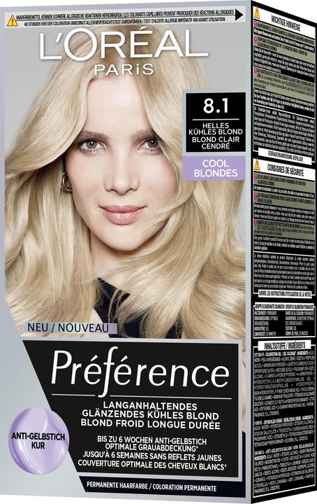Image du produit L'Oréal Paris Preference Cool Blondes (8.1 Blond clair froid)