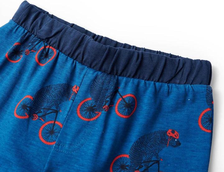 Produktbild VidaXL Kinderpyjama mit Langen Ärmeln Petrolblau 104,Material (104)