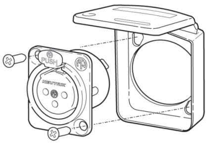 Produktbild Contrik Staub- und spritzwassersichere IP 42 Abdeckung