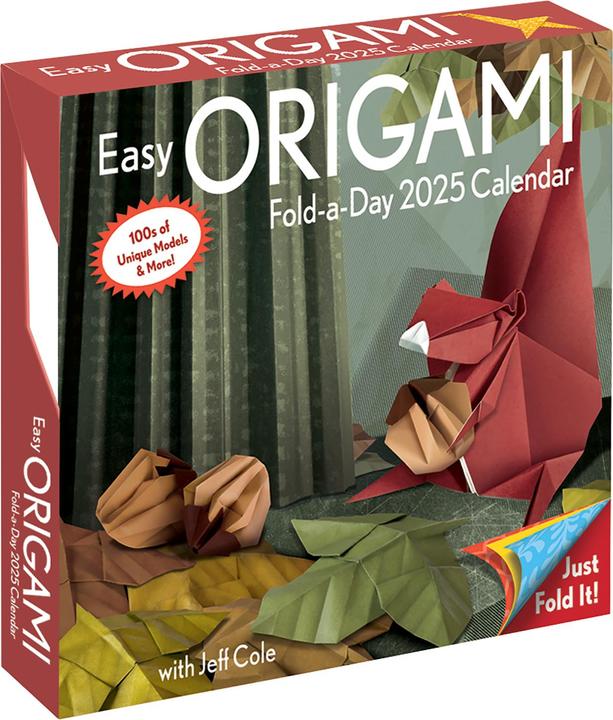 Actual product image Easy Origami 2025 Fold-A-Day Calendar (23 x 17 cm, English)
