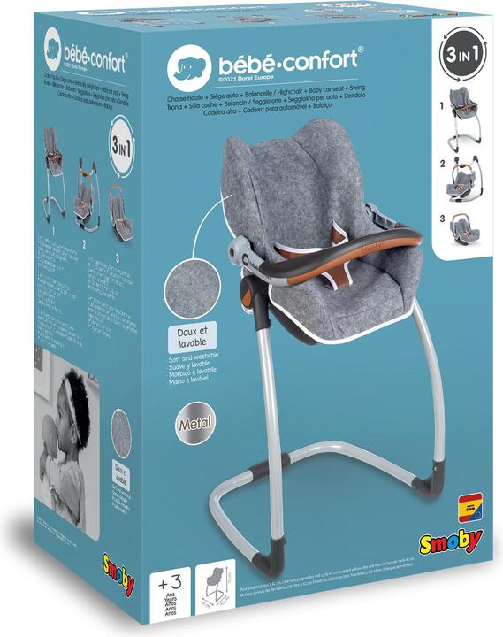 Produktbild Smoby Bb Confort Grey Seat+High Chair