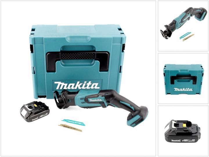 Image du produit Makita DJR 183 RYJ Scie récipro sans fil 18V + 1x Batterie 1,5Ah + Chargeur + Makpac