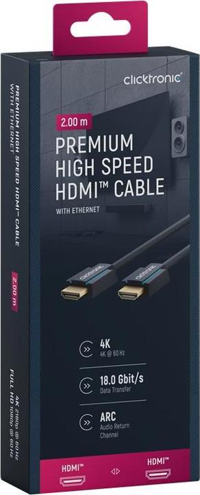 Actual product image Goobay HDMI (Typ A) — HDMI (Typ A) (2 m, HDMI)