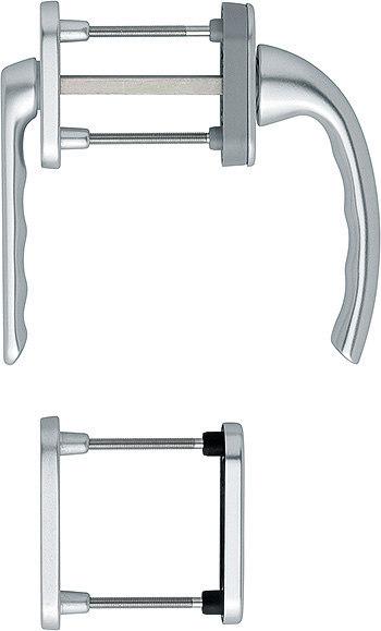 Magni Hoppe balcony door handle w.ros. short neck (Door handle)