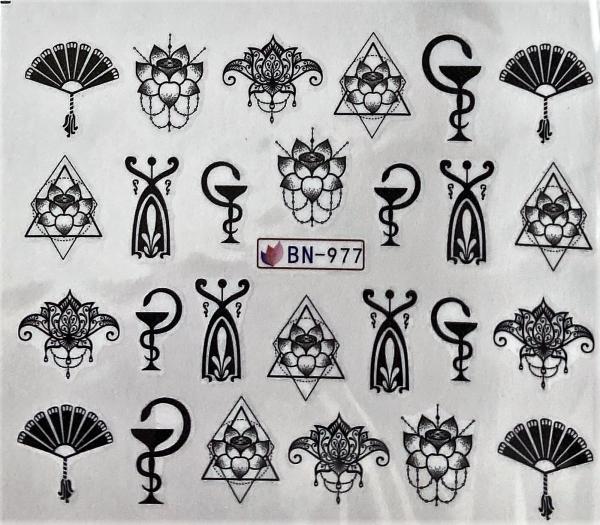 Nagellack24 Nail Art Sticker Wassertransfer 977
