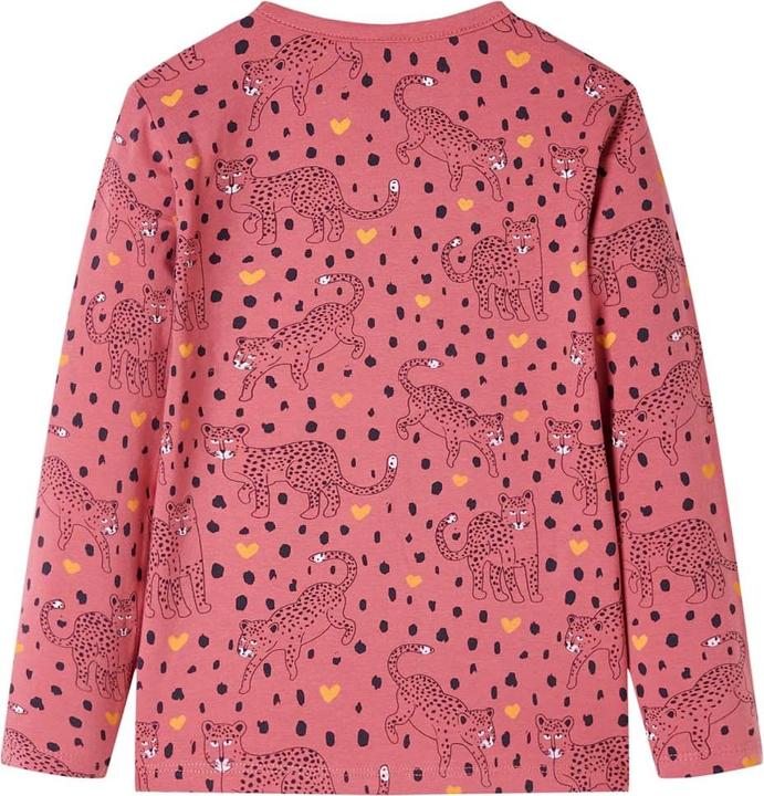 Produktbild VidaXL Kinderpyjama mit Langen Ärmeln Altrosa 128,Material: 95 (128)