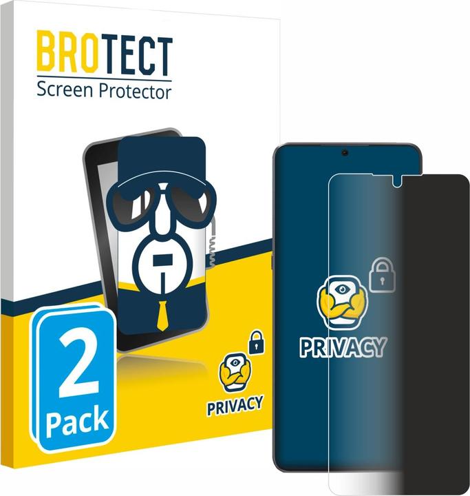 Actual product image BROTECT Anti-spy privacy film Blue light protection film (2 Piece, Honor X10 Max 5G)