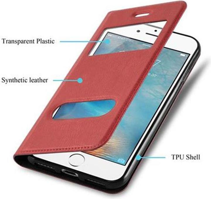 Image du produit Cadorabo Book avec couverture View à double fenêtre (Apple iPhone 7 Plus, Apple iPhone 7s Plus, Apple iPhone 8 Plus)