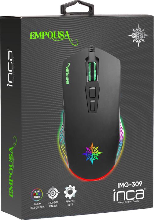 Image du produit Inca Empousa RGB Macro Keys Professional Gaming Mouse (Filaire)
