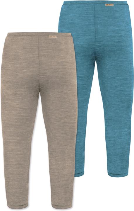 Actual product image Normani 2-pack baby merino pants with feet - 9539 (80)