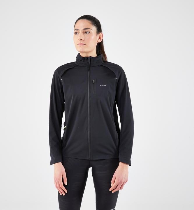 Kiprun Laufjacke Damen - Run 900 Warm Regul schwarz