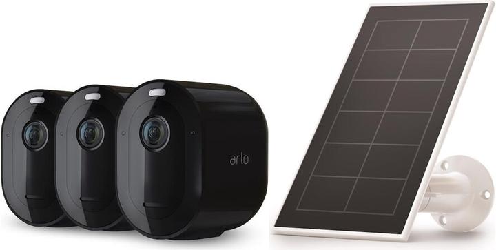 Immagine prodotto Arlo Pro 4 Spotlight kit 3 telecamere nere con pannello solare