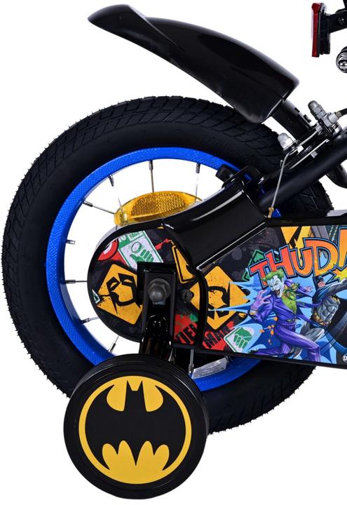 Produktbild Batman 12-Zoll-Kinderfahrrad schwarz - Sicherheit, Komfort und Spass für jedes Kind! (12")