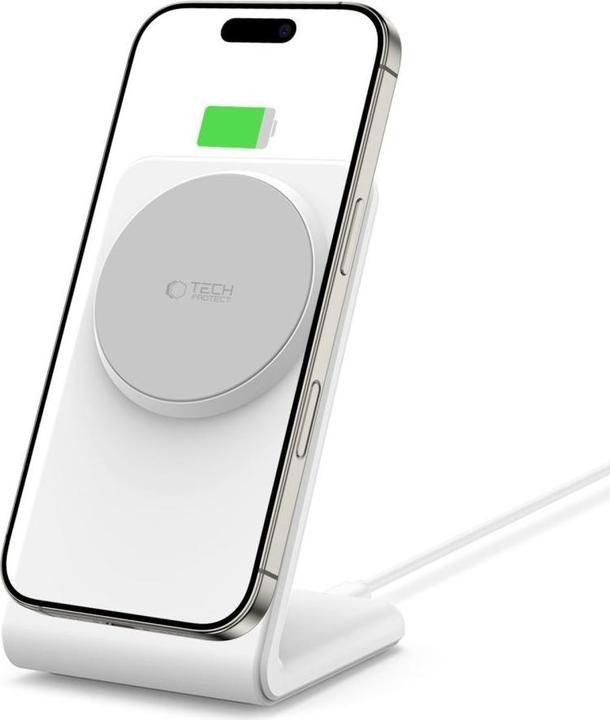 Produktbild Tech-Protect QI15W-A38 MagSafe Wireless Charger - White (15 W)
