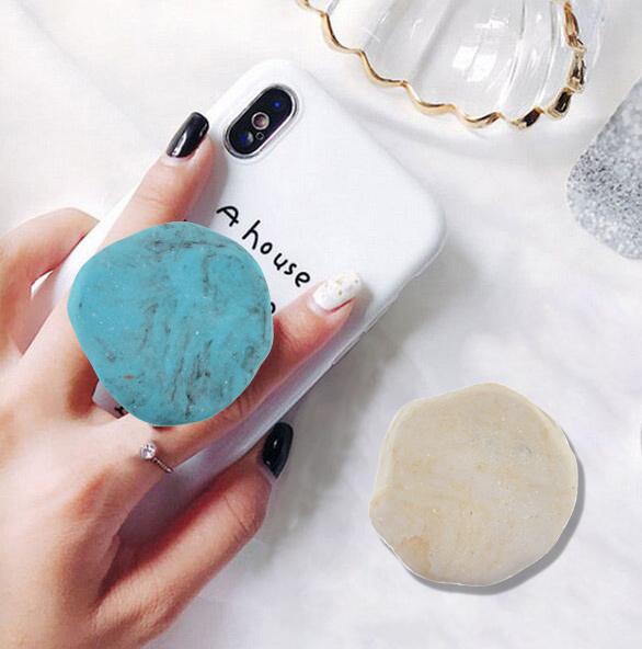 Produktbild PhoneLook Pop Socket Stein Austauschbare Finger & Einhand Halterung für Smartphone / Tablets