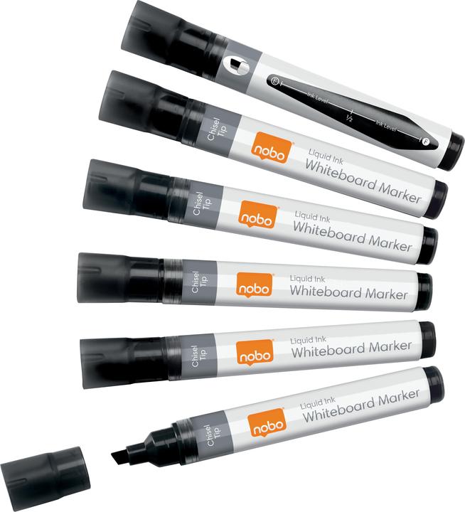 Produktbild Nobo N-Marker Viscom 4mm 1915382 schwarz 10 Stück (Schwarz, 4 mm, 10 x)