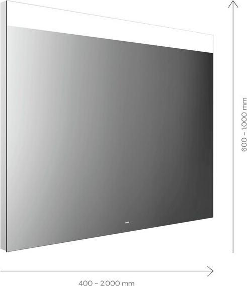 Produktbild Emco MI 250 LED-Lichtspiegel, breiter Lichtausschnitt oben, verdeckter Sensorschalter, Breite 1500mm (150 x 16 cm)
