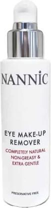 Actual product image Nannic Eye Makeup Remover 100ml Completely Natural and Non-Greasy Free of Preservatives (Cleaning cloths, 100 ml)