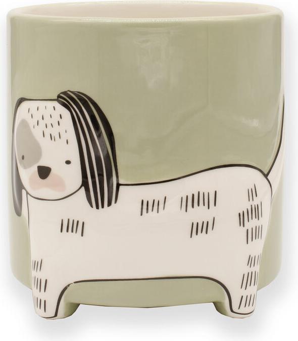 Immagine prodotto Winkee Animale vaso di fiori cane (14 cm)