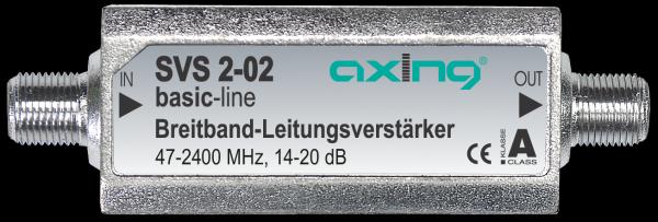 Axing SVS 2-02 Amplificateur de ligne satellite égalisé (Télécommande originale)