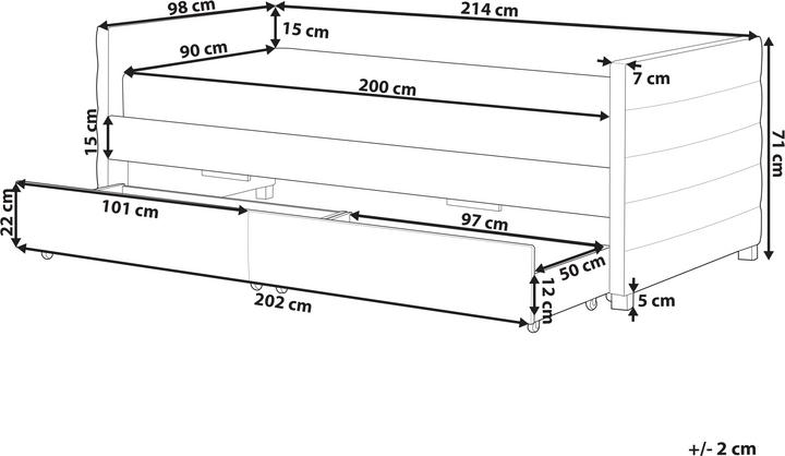 Actual product image Beliani Marray (90 x 200 cm)