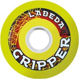 Reebok Wheels Labeda Gripper Medium Yellow Indoor (4pack) (76 mm)