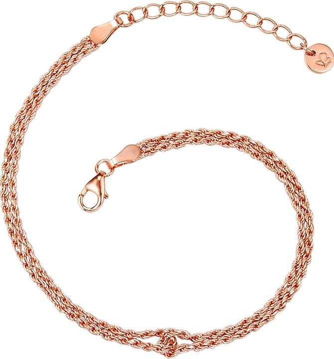 Glanzstücke München Damen Sterling Silber roségold 17,0 cm Basislänge + 3,0 cm Verlängerung - 23774 (17 cm, Sterling Silber)