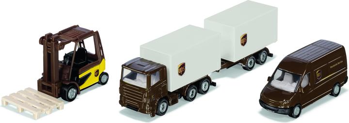 Siku UPS Logistik Set Super, 3 Fahrzeuge, ca. 1:87, ab 3+