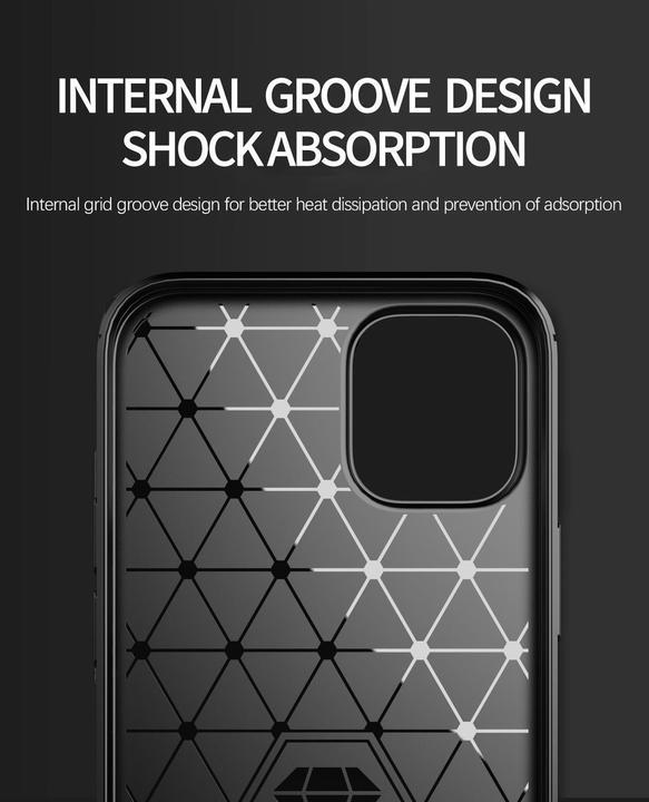 Produktbild Cadorabo TPU Ultra Slim carbon edelstahl Kombi Cover (Apple iPhone 12 Pro Max)