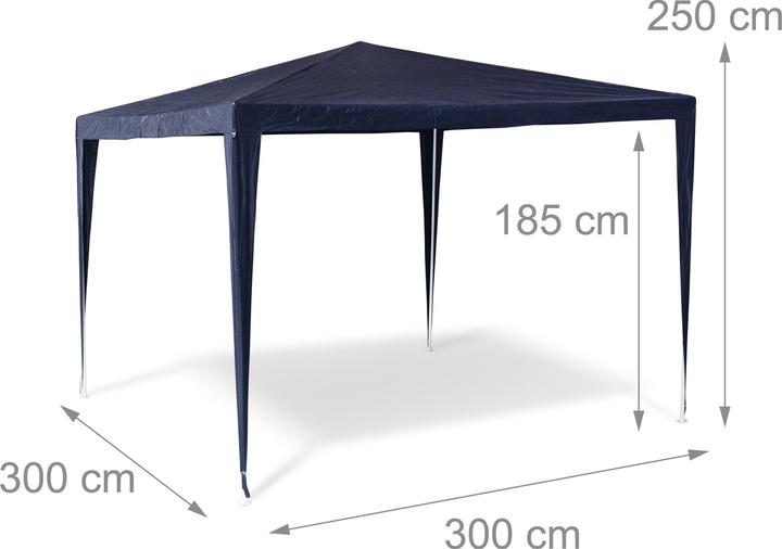 Produktbild Relaxdays Pavillon Zelt (300 cm, 300 cm)