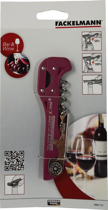 Produktbild Fackelmann 49807 Korkenzieher Sommeliermesser Mehrfarbig (Kellnermesser)