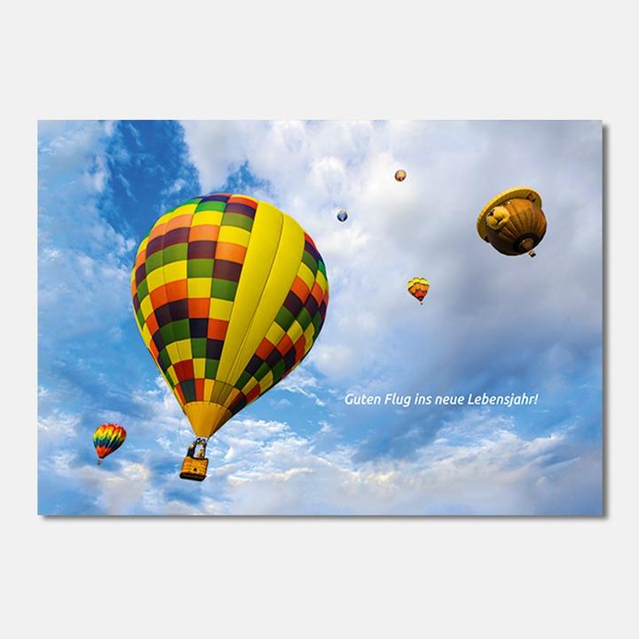 Image du produit Carte d'anniversaire - Montgolfière (1 pcs)