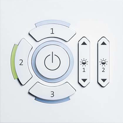 Produktbild Zumtobel Bediengerät kantig weiss 22154658