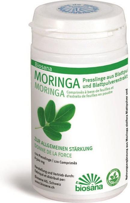 Biosana Moringa Blattpulver/Extrakt Tablette (120 Stück, Tabletten, 80 g)