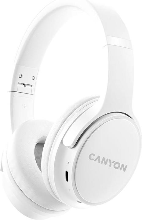 Produktbild Canyon Bluetooth Headset OnRiff 4 On-Ear/BT5.3 white retail (50 h, Kabellos)