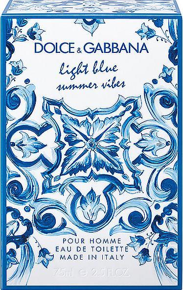 Immagine prodotto Dolce & Gabbana Light Blue Summer Vibes Eau de Toilette 75 ml (Eau de toilette, 75 ml)