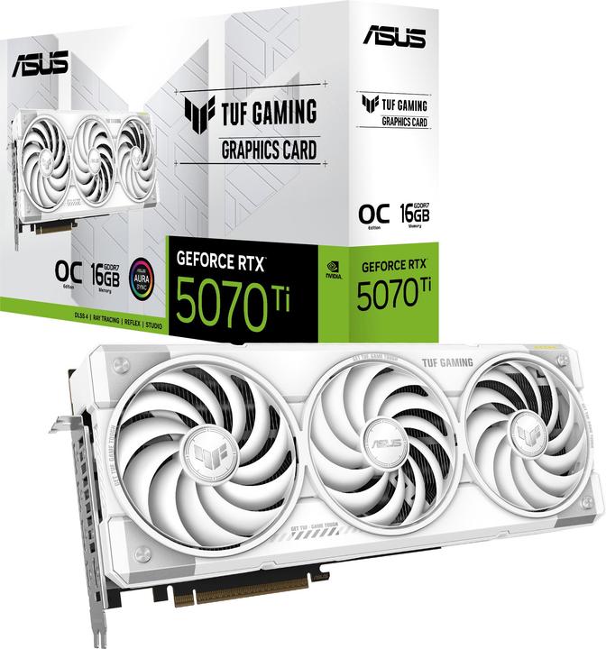 Produktbild ASUS TUF Gaming GeForce RTX 5070 Ti OC White (16 GB)