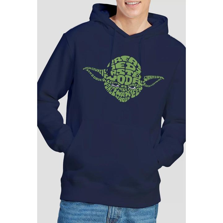 Immagine prodotto Star Wars Felpa con Cappuccio Yoda Testata di Testo Uomo (XL)