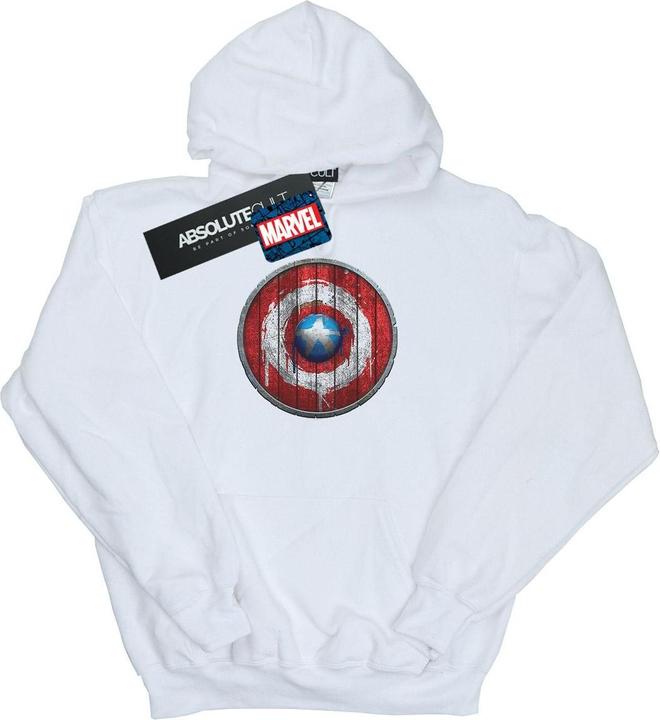 Captain America Wooden Shield Kapuzenpullover (XXL)