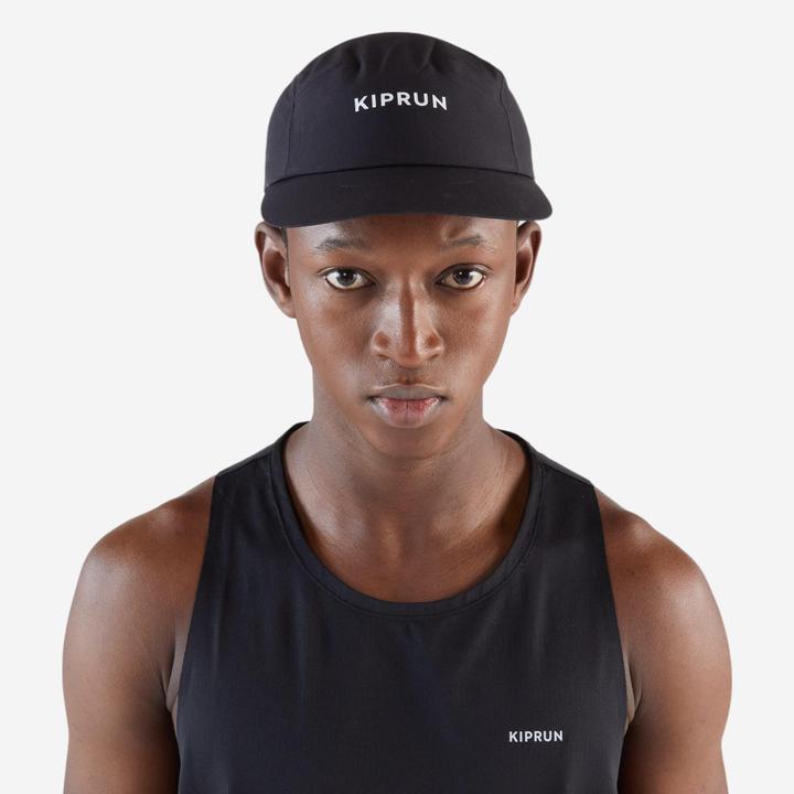 Actual product image Kiprun Lauf-Cap Schirmmütze ultraleicht - schwarz (One size)
