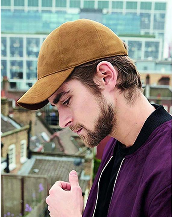 Produktbild Beechfield Kunstwildleder Kappe (One Size)