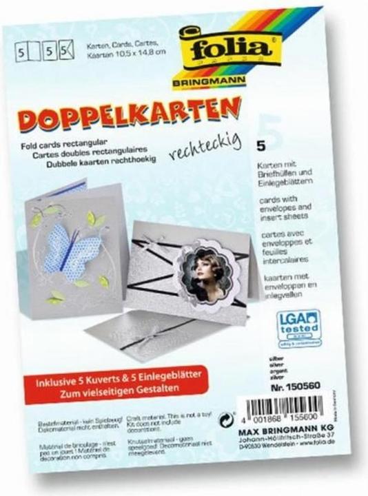 Immagine prodotto Folia Carte doppie rettangolari 220 g/m2 (5 pz.)