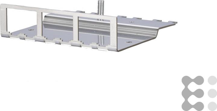 Produktbild Metz Connect BTR Modultraeger 6fach 1HE 6 x E-DAT modul integrierte Kabelabfangung Erdungsbolzen M6 x 10 mit M...