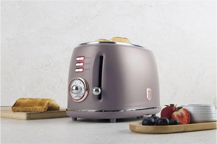 Actual product image BerlingerHaus Design toaster with 6 toasting levels, taupe