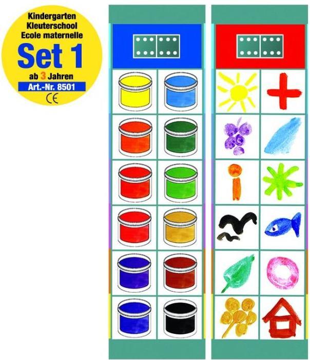 Oberschwäbische Magnetspiele 68501 - Set 1: Kindergarten ab 3 Jahren - Flocards, Figurenspiel, für 1 Spieler, ab 3 Jahren (Deutsch, Französisch)