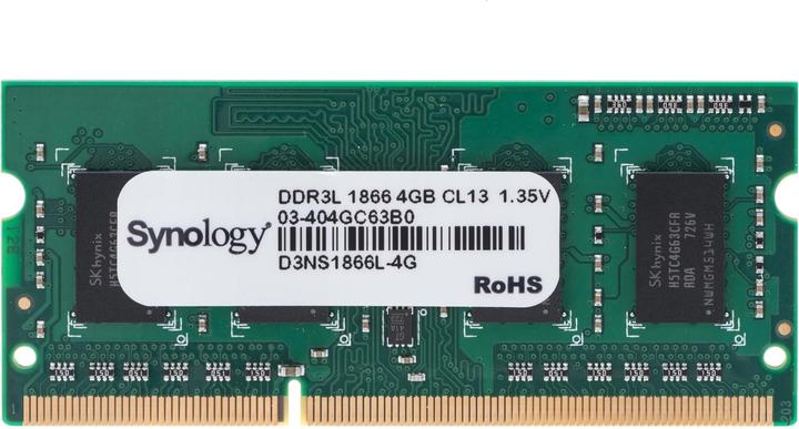 Actual product image Synology D3NS1866L-4G (1 x 4GB, 1866 MHz, DDR3L-RAM, SO-DIMM)