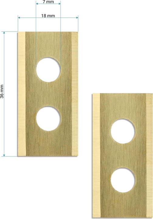 Produktbild Wiltec Rasenroboter Messer Set Titan 36x18mm 18 Stück Mähroboter Rasenmäher (Mähroboter, Rasenmäher Messer + Ersatzmesser Gartenmaschinen)