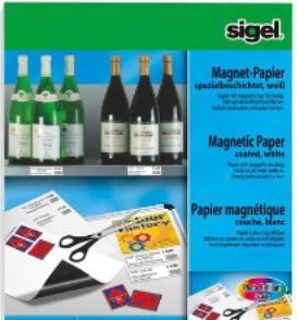 Immagine prodotto Sigel Carta magnetica a getto d'inchiostro (250 g/m², 5 x, A4)
